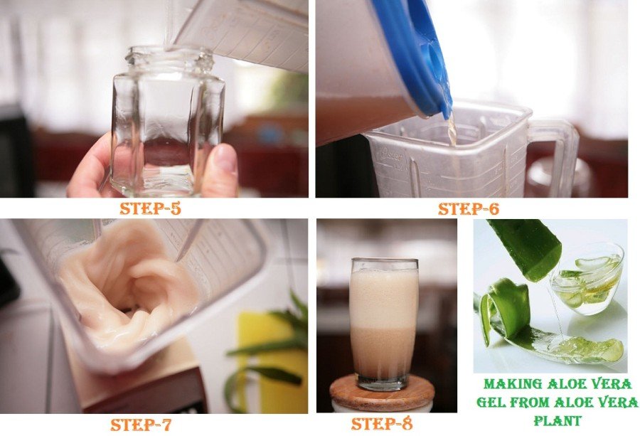 Making Aloe Vera Juice step5-8