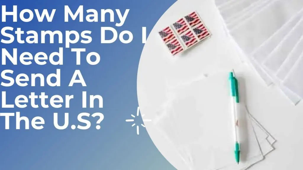 How Many Stamps Do I Need To Send A Letter In The U.S? A standard first-class letter envelope of the perfect size (rectangular) within 1 ounce