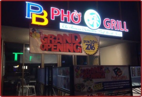 pb-pho-grill-best Pho Restaurants in San Diego