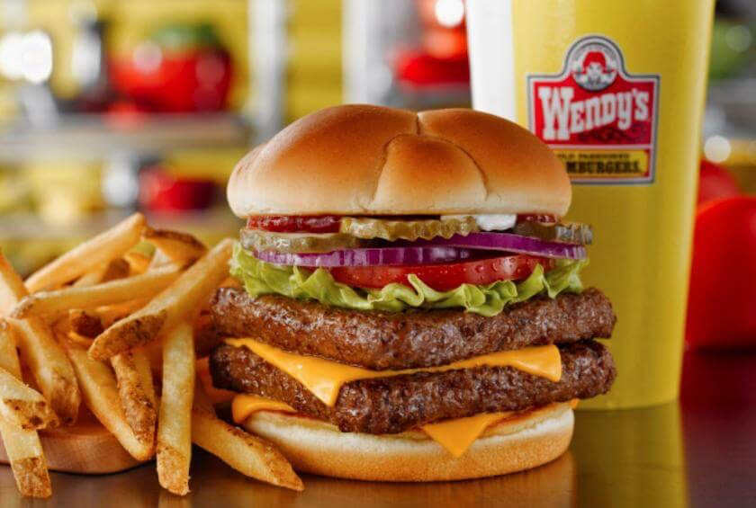 Wendy's Dave's Hot 'n Juicy Double- Best fast Food Burgers 2023