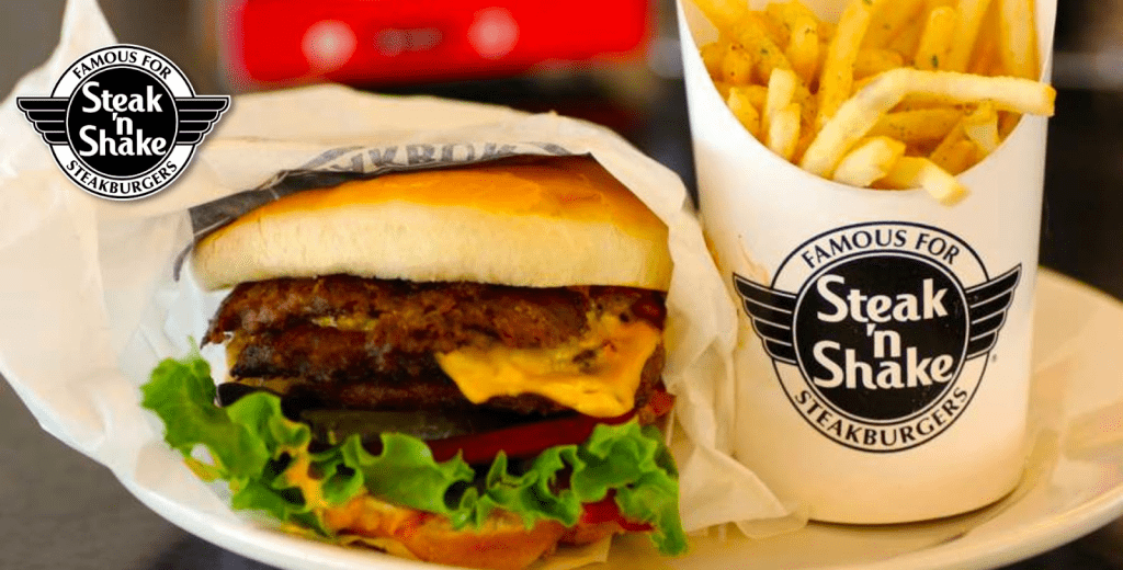 8. Steak 'n Shake Double 'n Cheese Steakburger- Best Fastfood burgers 2023
