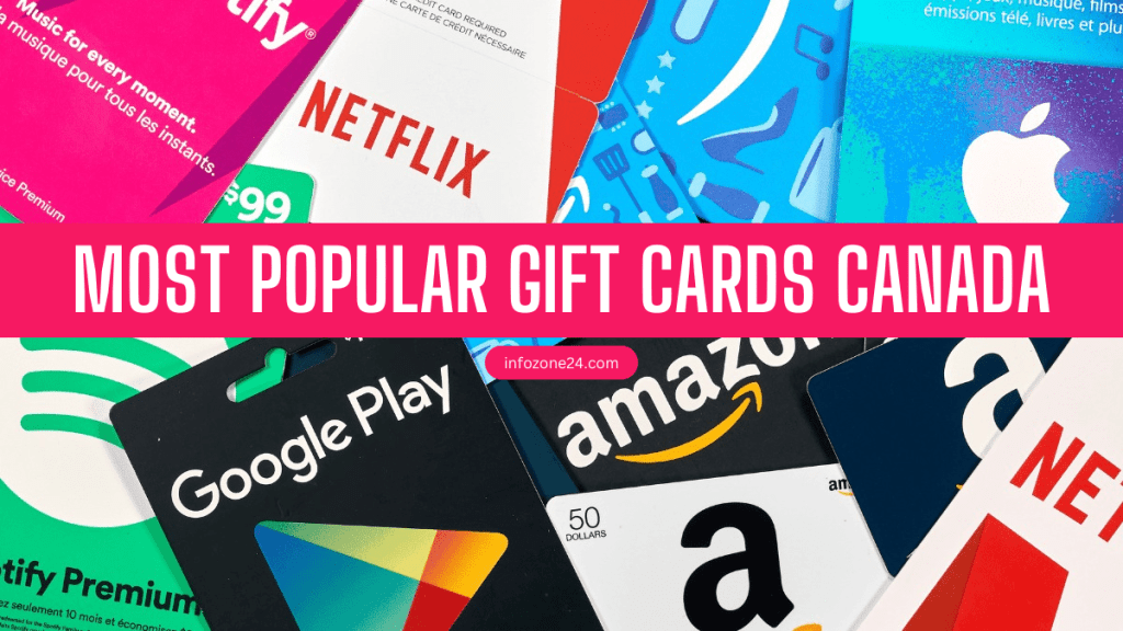 Most Popular Gift Cards in Canada
