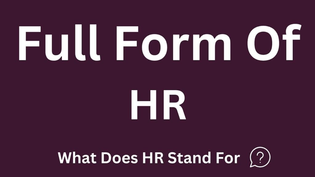 HR Full Form in Medical